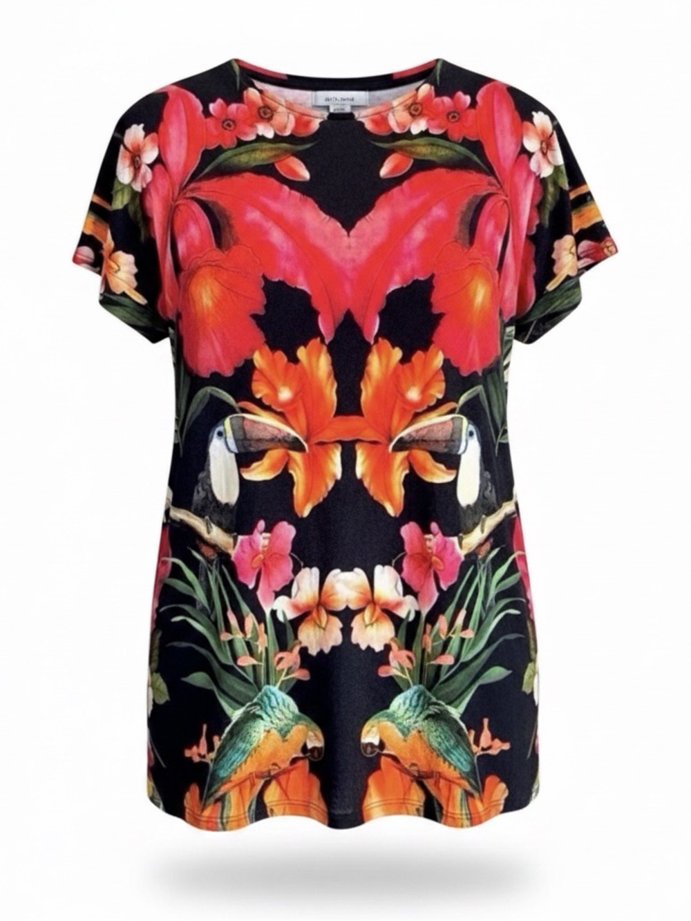 Ted Baker Tropical Floral & Toucan Print Dress – Women’s Size 2